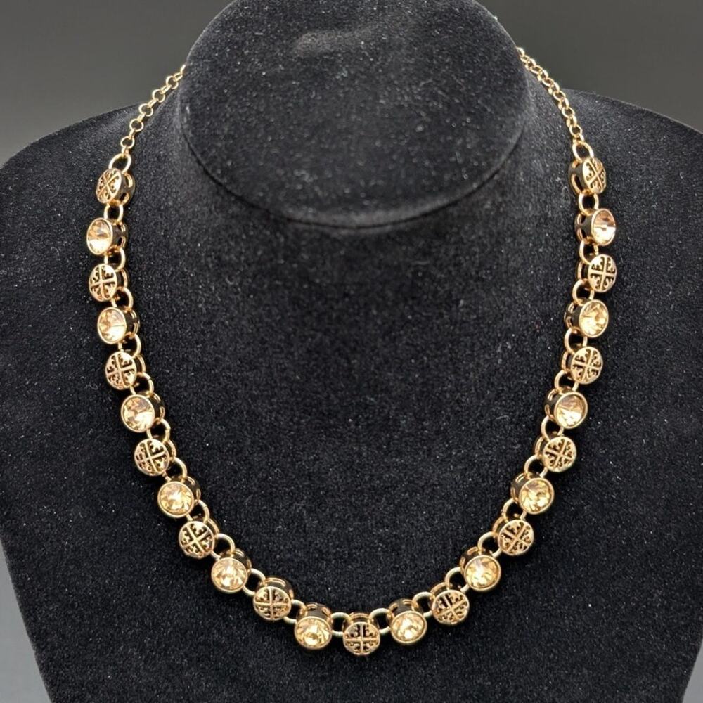 Isis Creative Necklace Earring Set Crystal Medallion Chain Costume Jewelry Gift